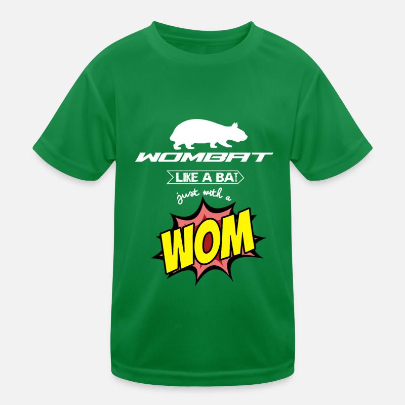 Wombat Australien Kinder Funktions-T-Shirt