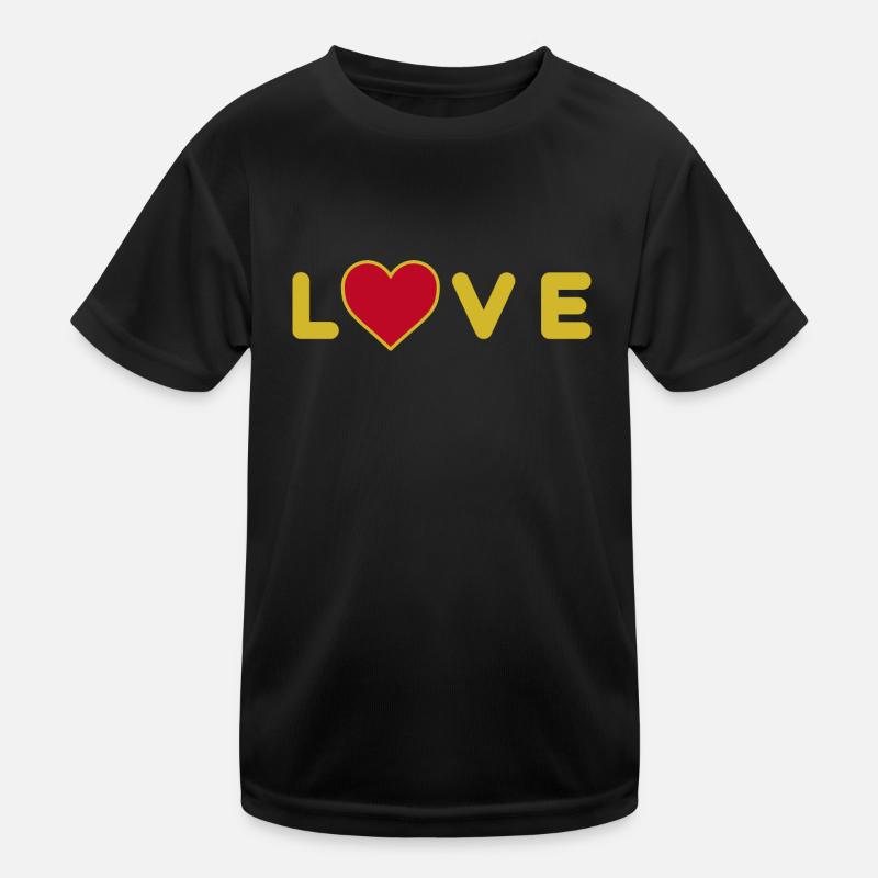 LOVE design with heart Kids Functional T-Shirt