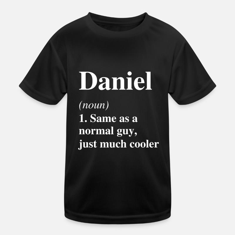 Daniel Definition Cooler Name Spruch Geschenk - Kinder Funktions-T-Shirt - Schwarz