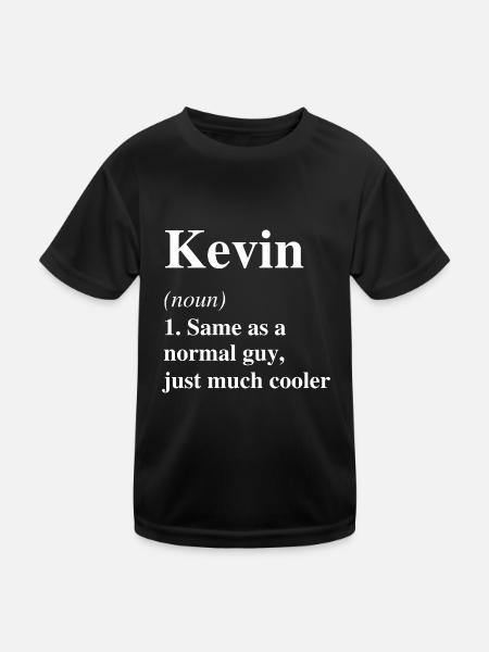 Kevin Definition Cooler Name Spruch Geschenk - Kinder Funktions-T-Shirt - Schwarz