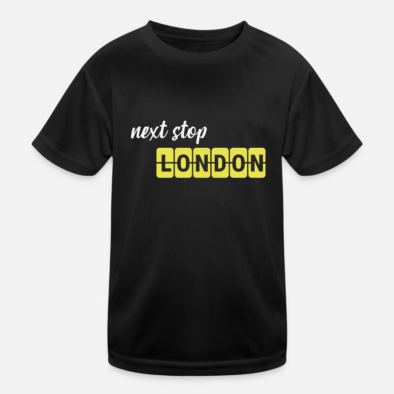 Next Stop London – Travel with friends Kids Functional T-Shirt
