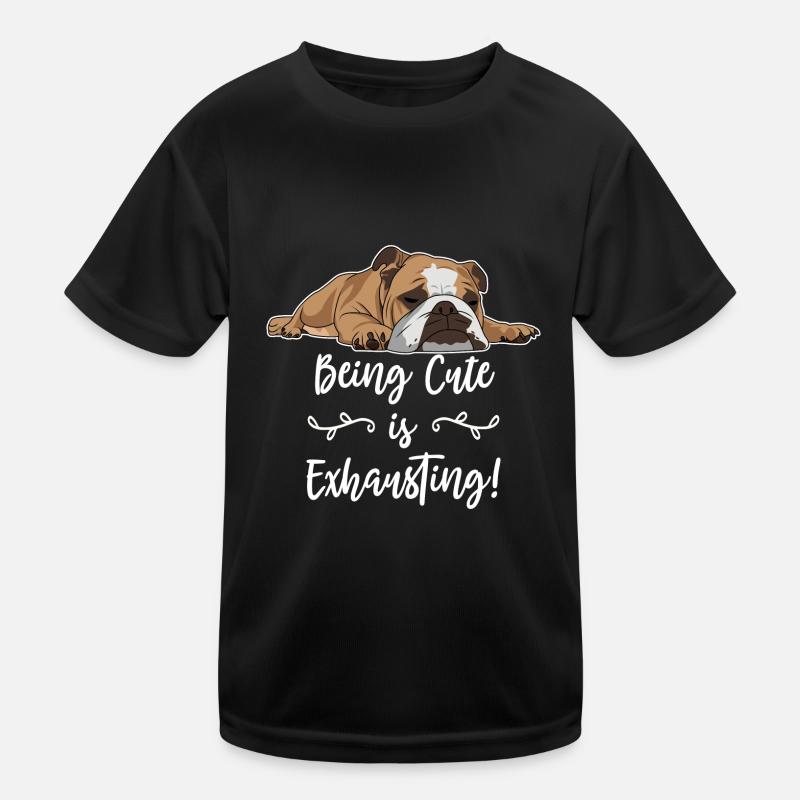 Bouledogue anglais être mignon est épuisant T-shirt sport Enfant
