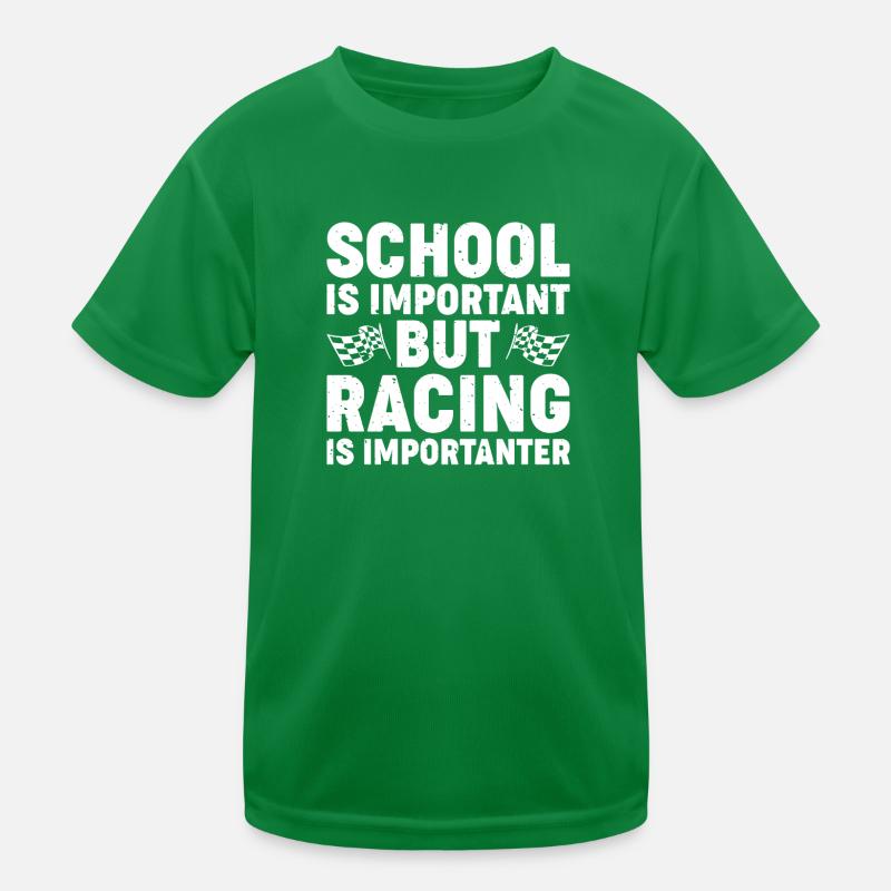 « L’école est importante, mais la course est plus importante » T-shirt sport Enfant