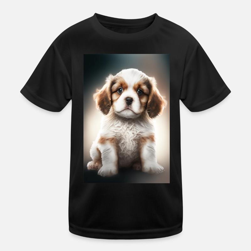 Chiot Cavalier King Charles T-shirt sport Enfant