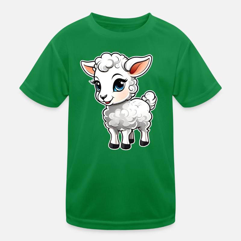 Niedliches kleines Lamm Kinder Funktions-T-Shirt