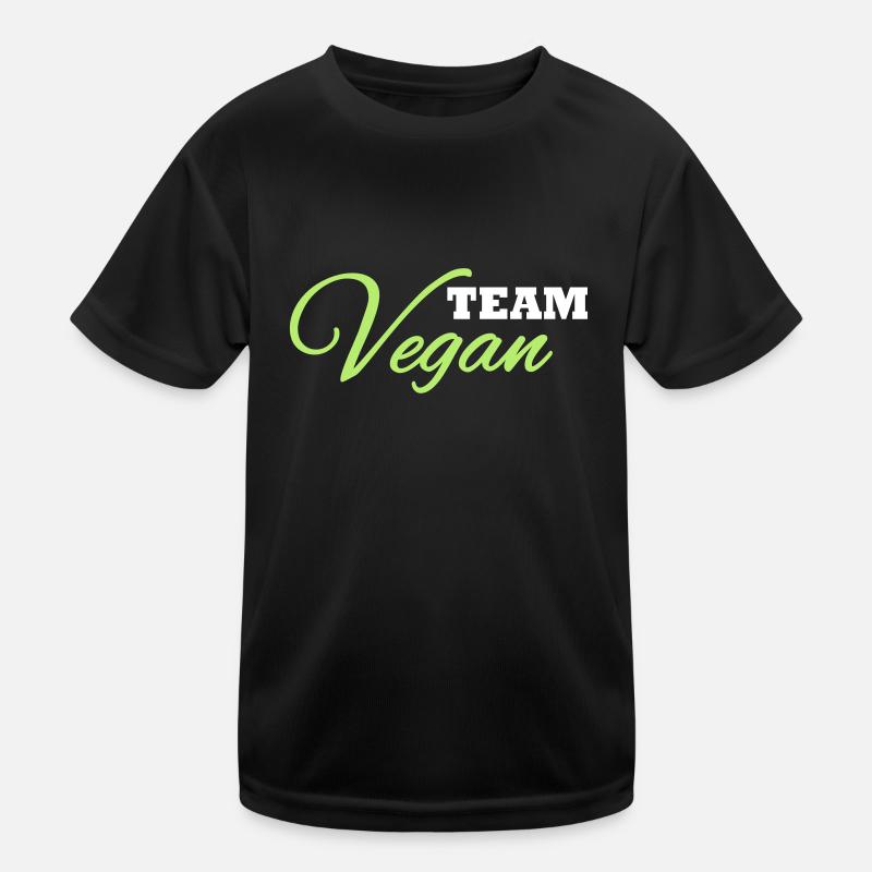 Team Vegan Kinder Funktions-T-Shirt