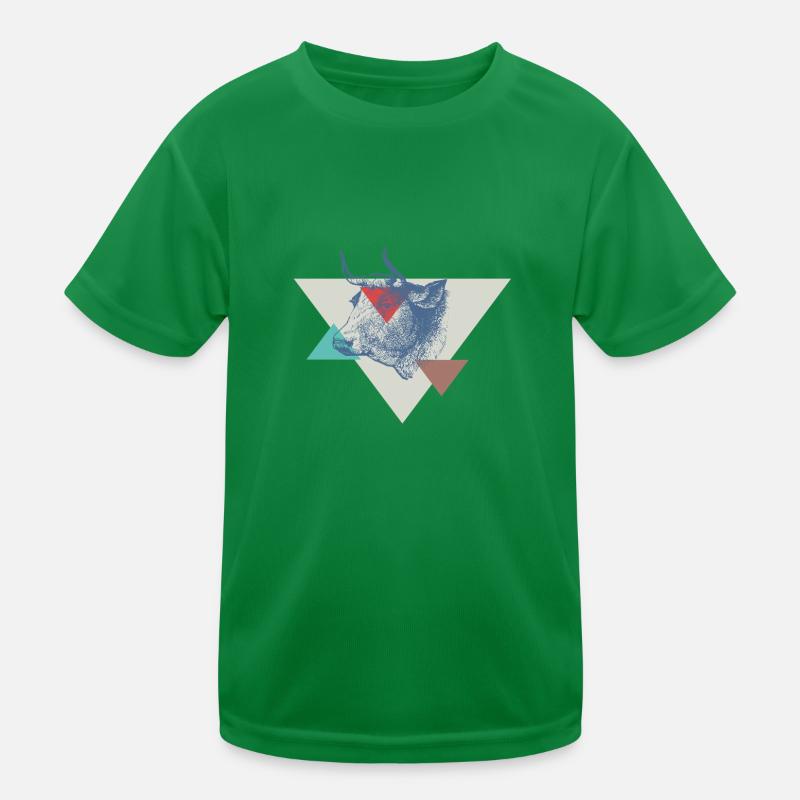 Cow triangle design Kids Functional T-Shirt