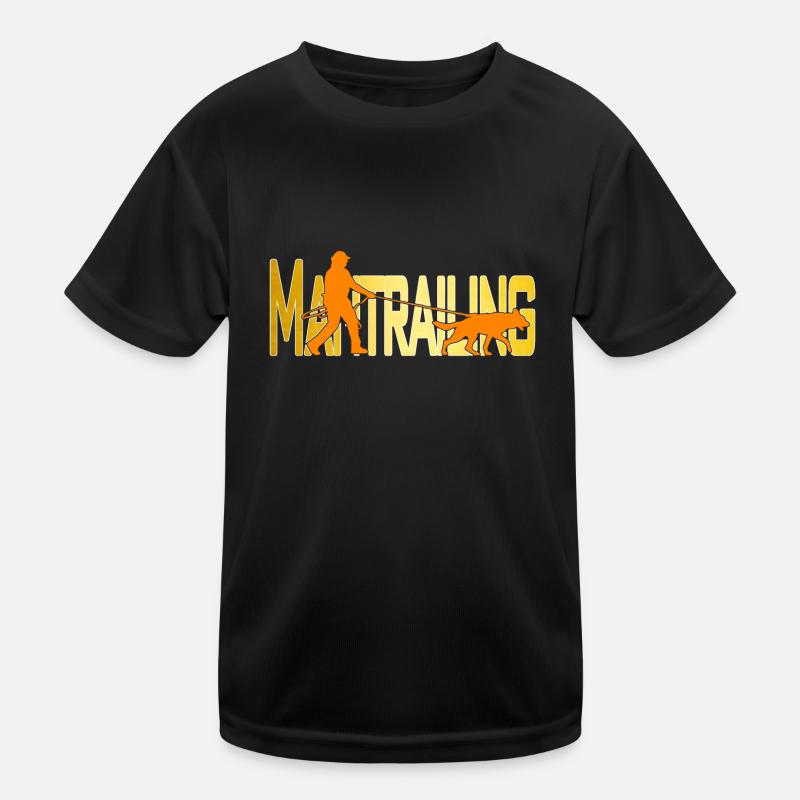 Mantrailing orange / gold Kids Functional T-Shirt