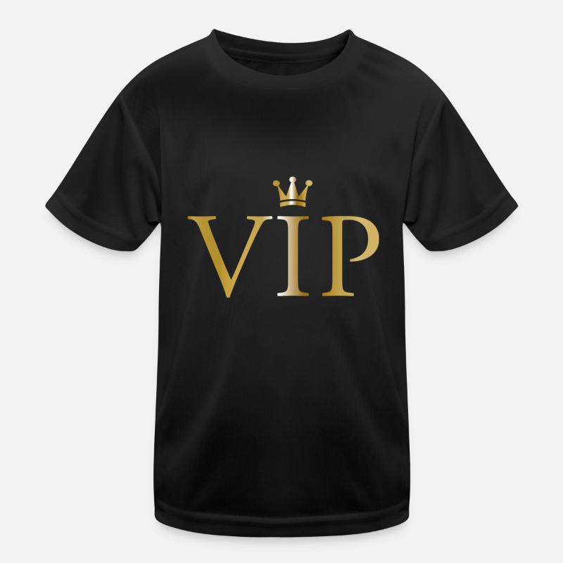 VIP - Kinder Funktions-T-Shirt - Schwarz