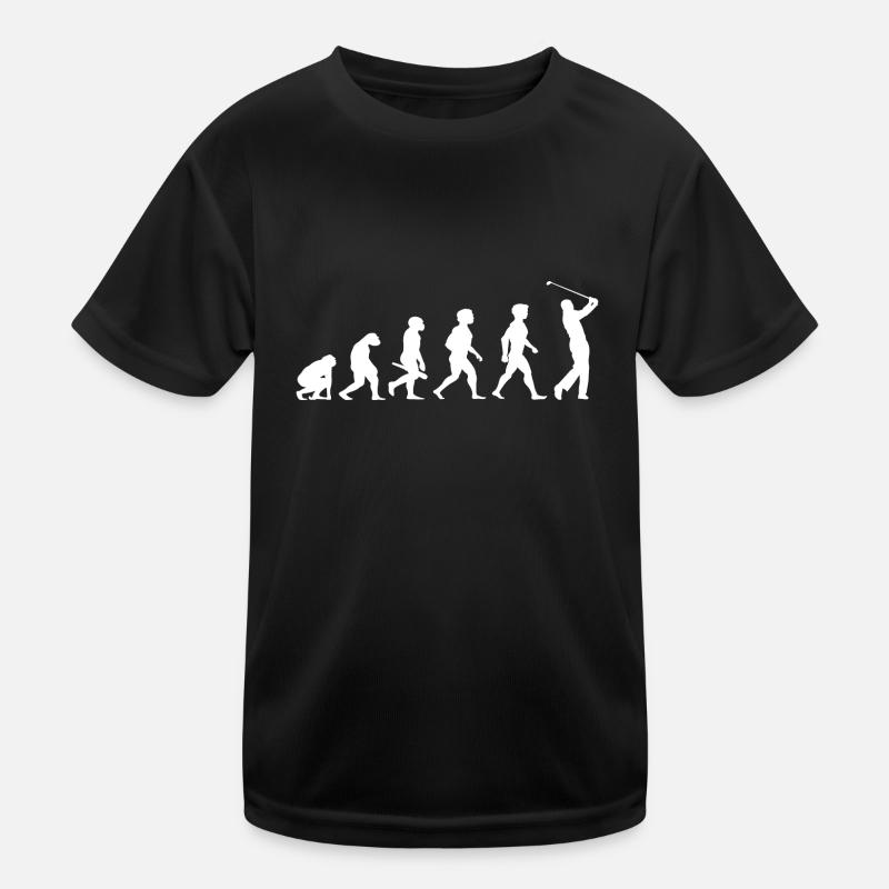 Evolution Golf Golfer Golfspieler Golfplatz Kinder Funktions-T-Shirt