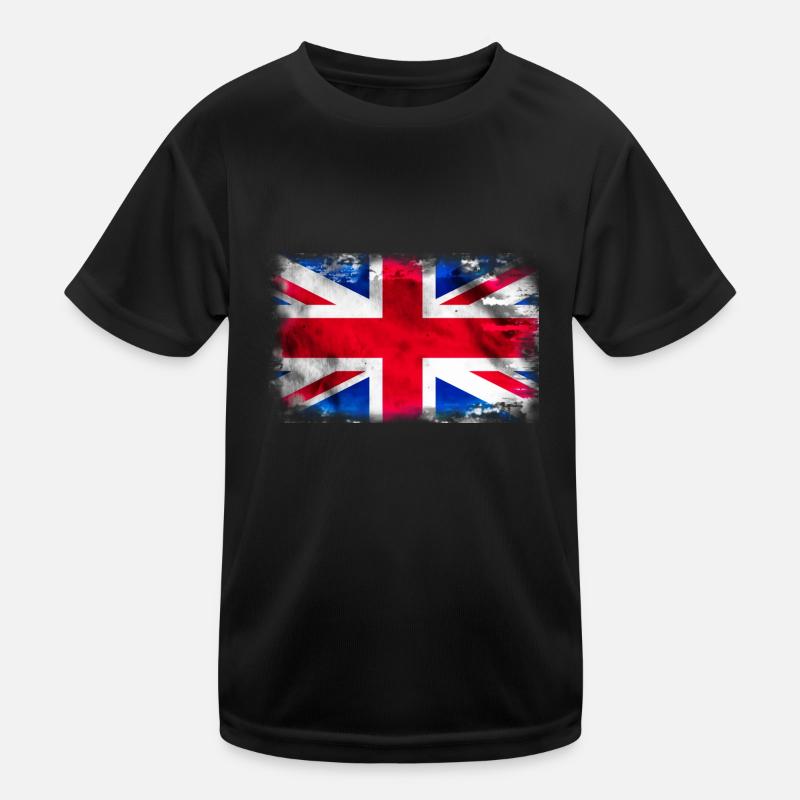 Contexte avec le drapeau du Royaume-Uni T-shirt sport Enfant