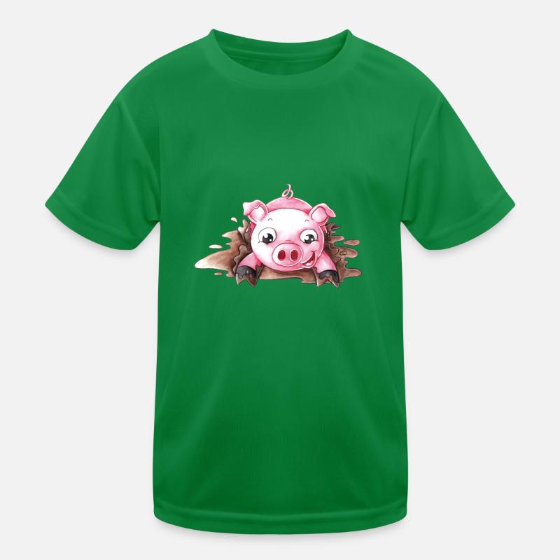Éclabousser le cochon dessin animé T-shirt sport Enfant