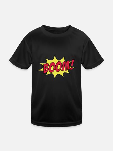 BOOM! - Kids Functional T-Shirt - black