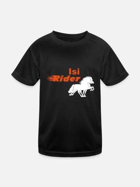 Isi Rider - T-shirt sport Enfant - noir - Devant