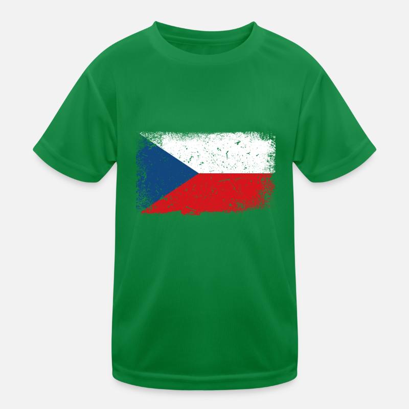 Drapeau République tchèque T-shirt sport Enfant