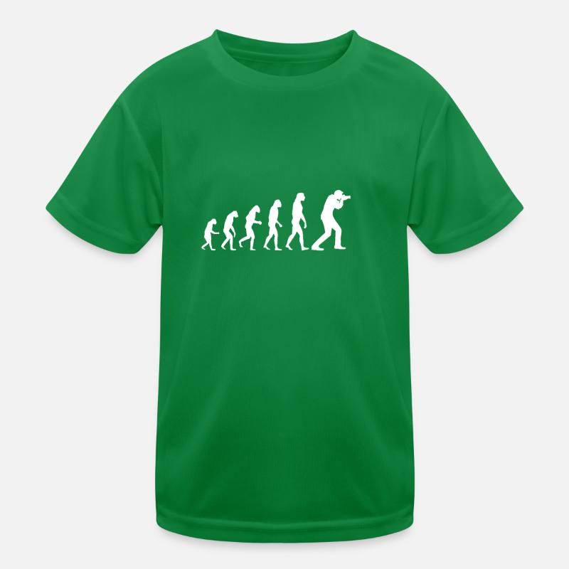 Evolution photographer Kids Functional T-Shirt