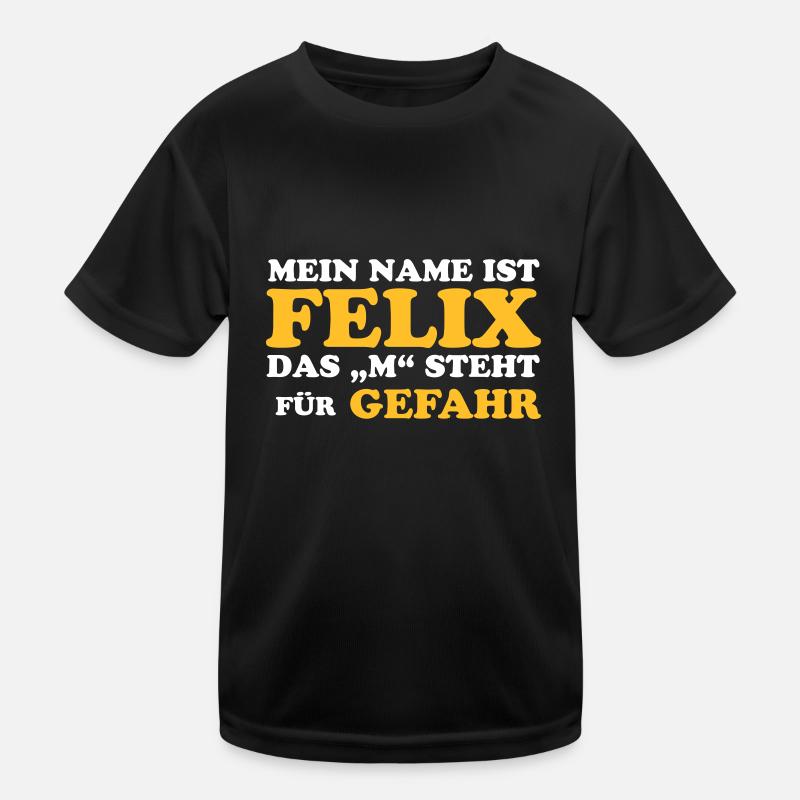 Felix "M" Gefahr Kinder Funktions-T-Shirt