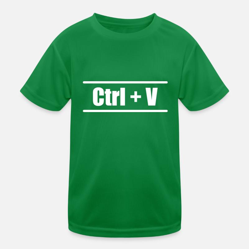 Ctrl C Ctrl V Eltern Kind Familie Partnerlook Kinder Funktions-T-Shirt