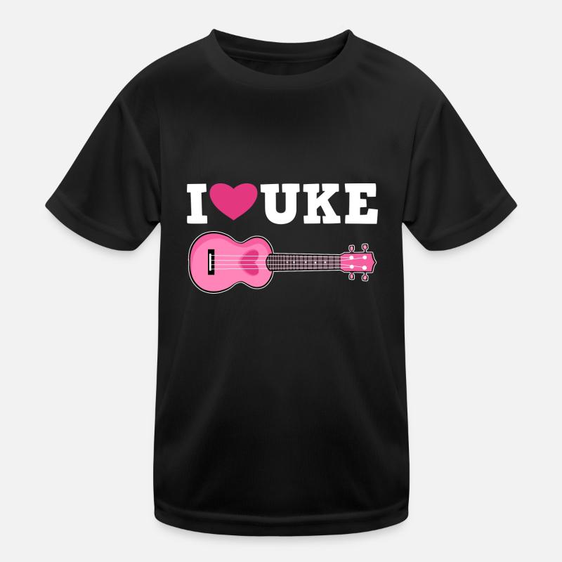 Ukulele Ich Liebe Kinder Funktions-T-Shirt