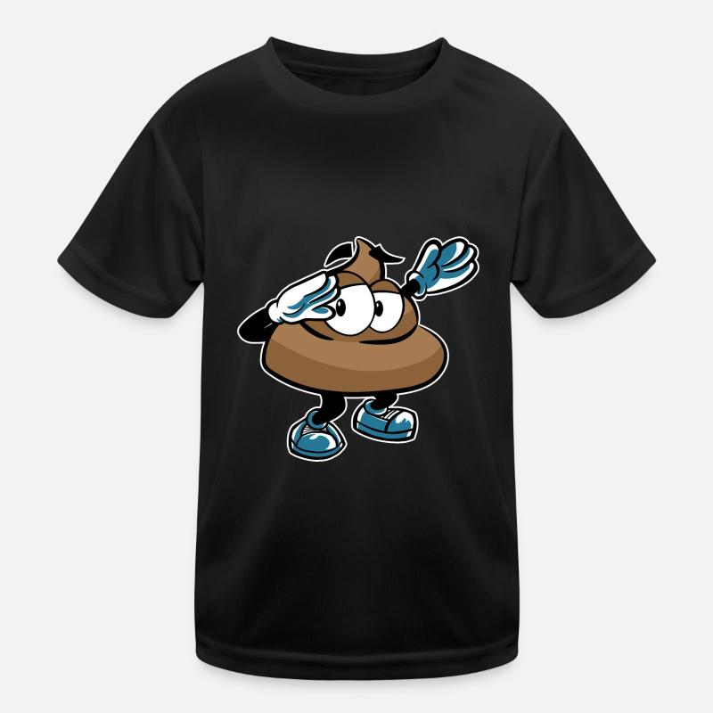 DABBING POOP KACKE DAB Kinder Funktions-T-Shirt