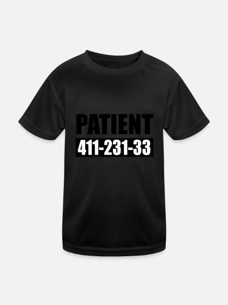 patient 666 - Kids Functional T-Shirt - black - Front