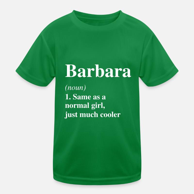 Barbara Definition Cooler Name Spruch Geschenk Kinder Funktions-T-Shirt