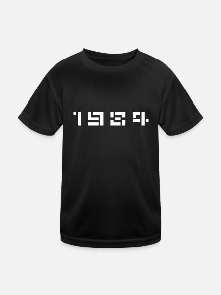 Geburtsjahr Geburtstag Born In - Made in 1984 - Kinder Funktions-T-Shirt - Schwarz - Vorne