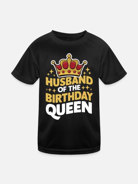 Ehemann Ehegatte Familie Hochzeit - Kinder Funktions-T-Shirt - Schwarz - Vorne