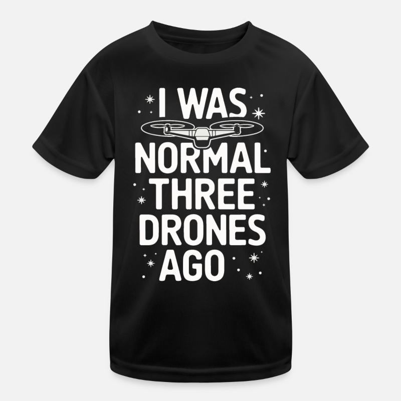 Drones Pilote Quadricoptère Drone - T-shirt sport Enfant - noir