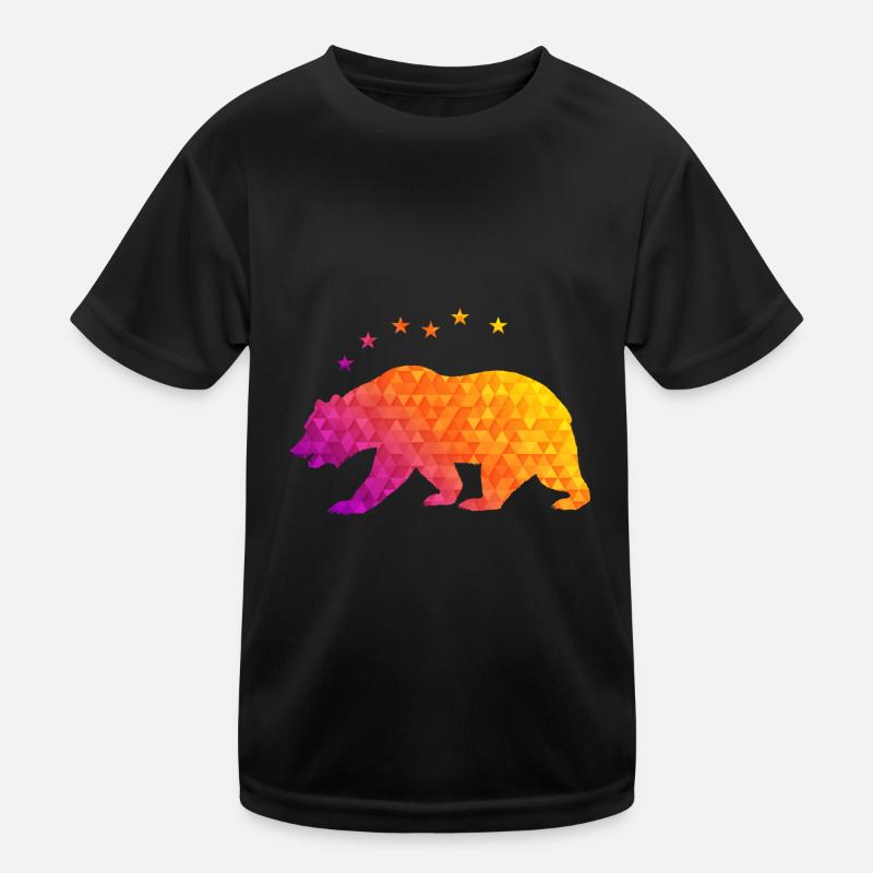 Bär und Sterne Geometrisch Kinder Funktions-T-Shirt