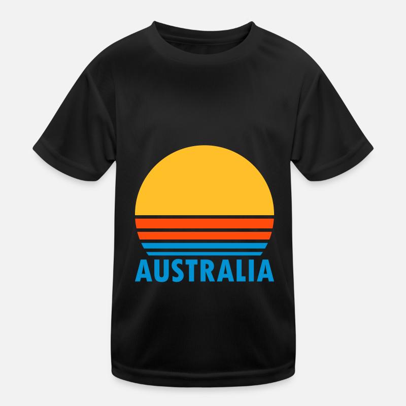 Australia (geteilte Sonne) Kinder Funktions-T-Shirt