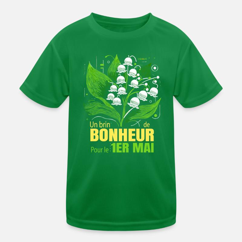 Maiglöckchenfest ist ein bisschen Glück für den 1. Mai Kinder Funktions-T-Shirt