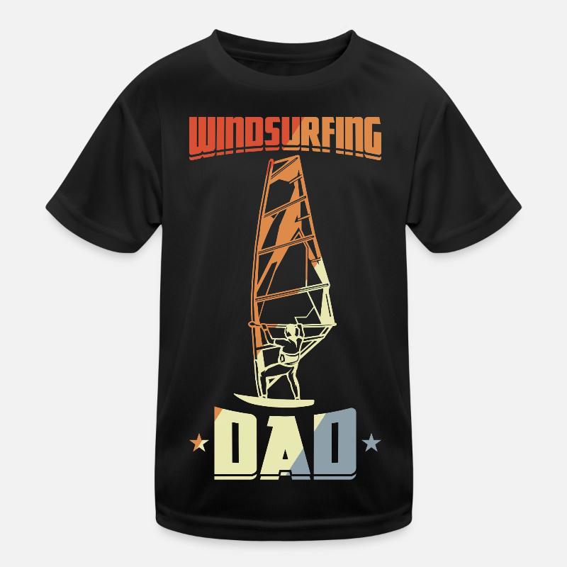 Daddy Windsurfing Kids Functional T-Shirt