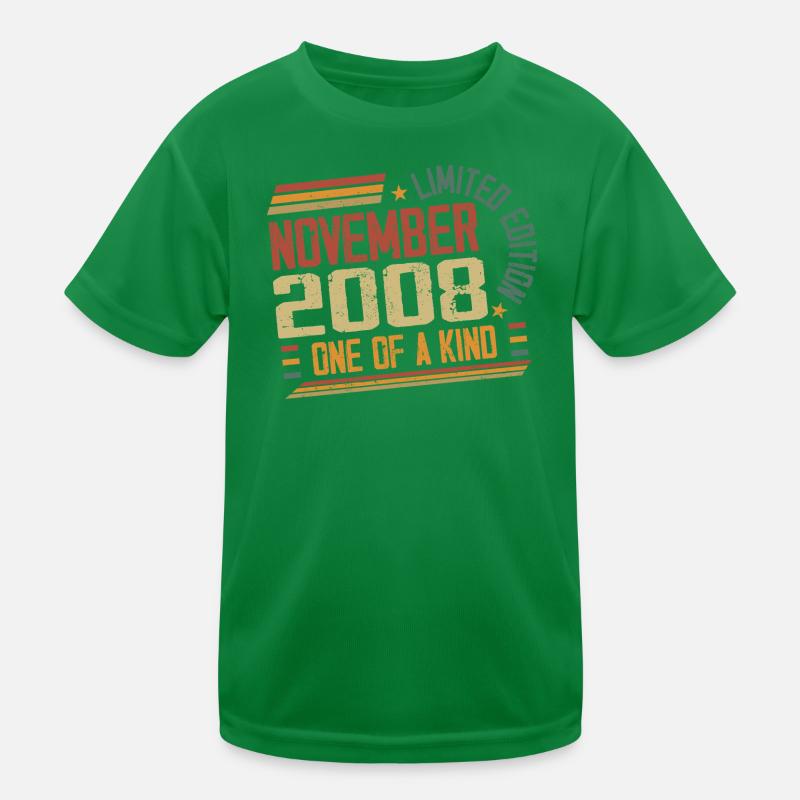 Awesome since November 2008 Geburtstagsgeschenk Kinder Funktions-T-Shirt