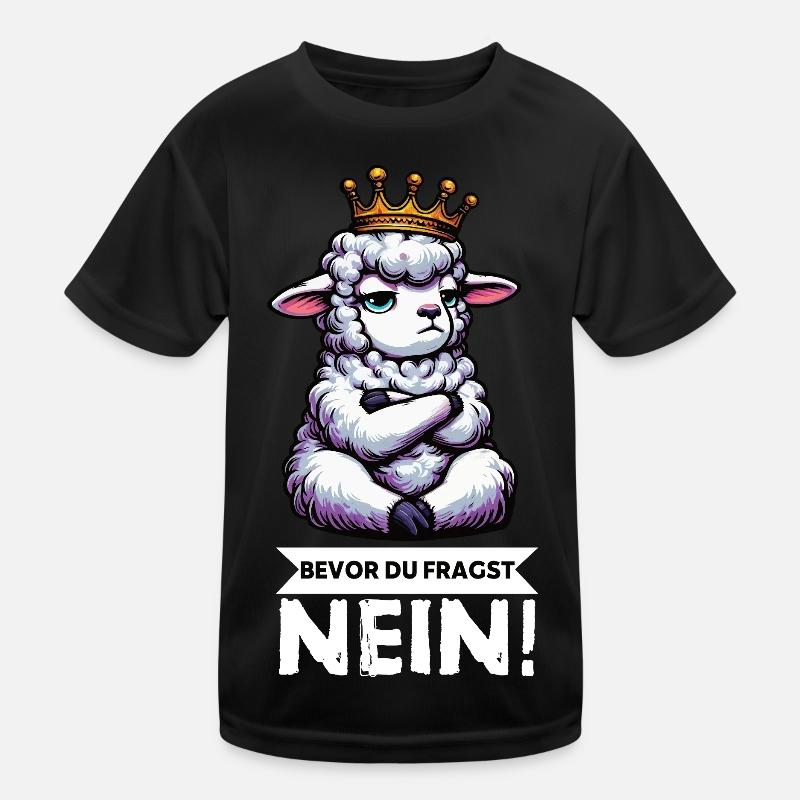 Bevor Du Fragst Schaf Schafe Schäfer Schafhalter  Kinder Funktions-T-Shirt