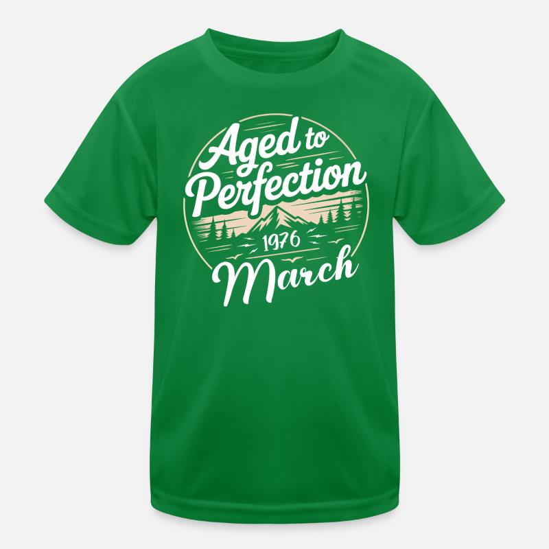 Cadeau d’anniversaire mars 1976 T-shirt sport Enfant