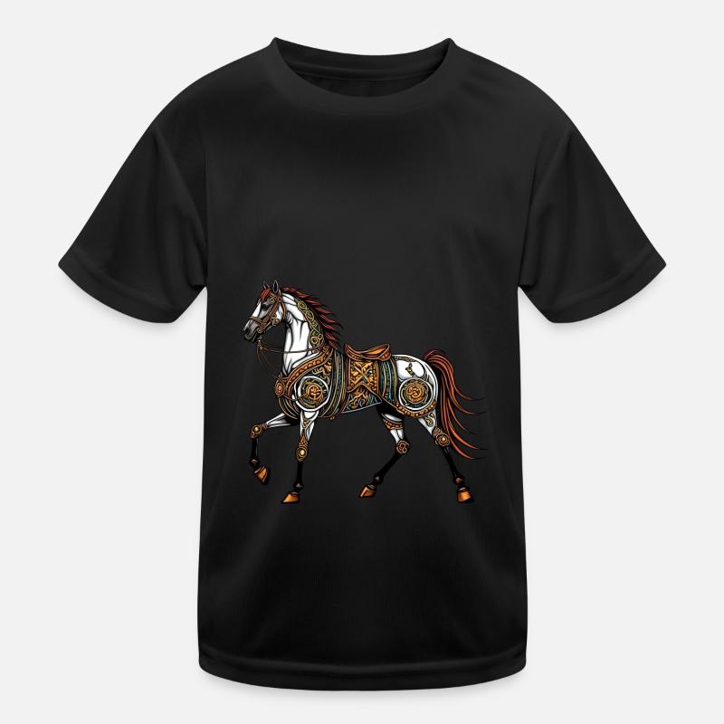 Cheval steampunk T-shirt sport Enfant