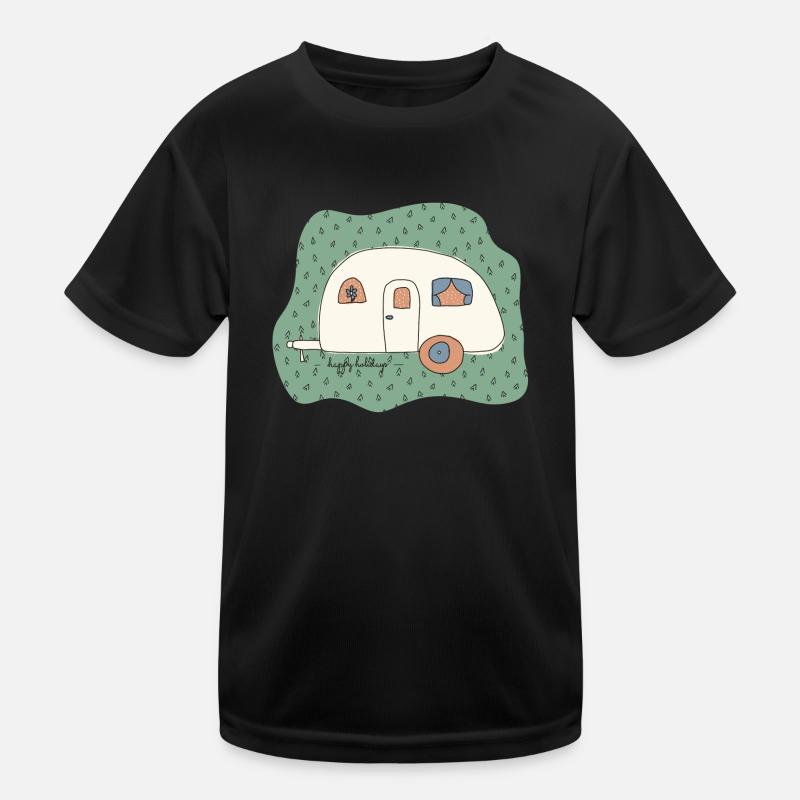 Roulotte camping-car joyeuses fêtes T-shirt sport Enfant