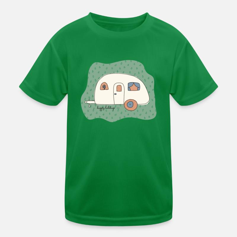 Roulotte camping-car joyeuses fêtes T-shirt sport Enfant