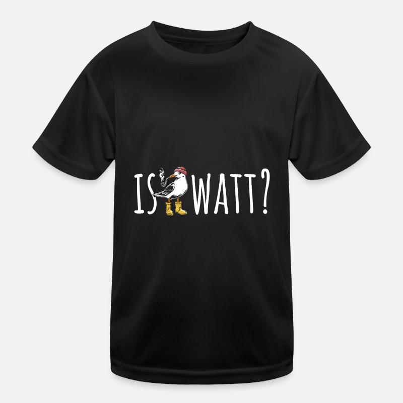 Möwe - Is Watt? - Nordsee - Geschenk Kinder Funktions-T-Shirt