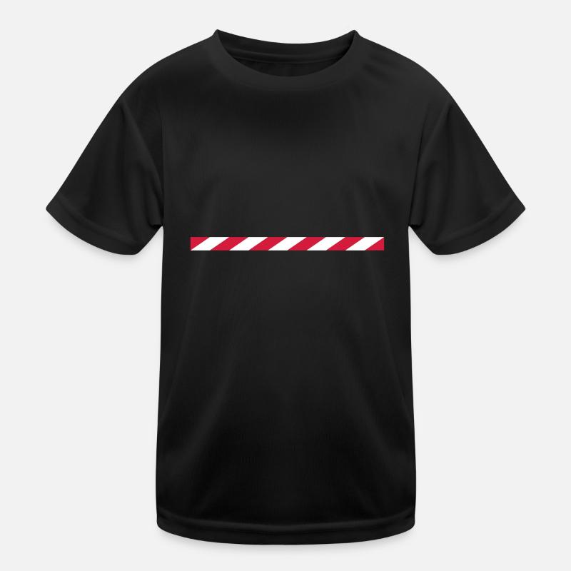 absperrband Kinder Funktions-T-Shirt