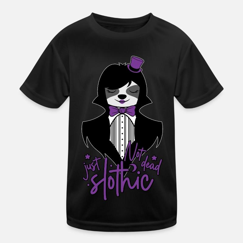 NOT DEAD JUST SLOTHIC - FAULTIER GOTH SLOTH GOTHIC Kinder Funktions-T-Shirt