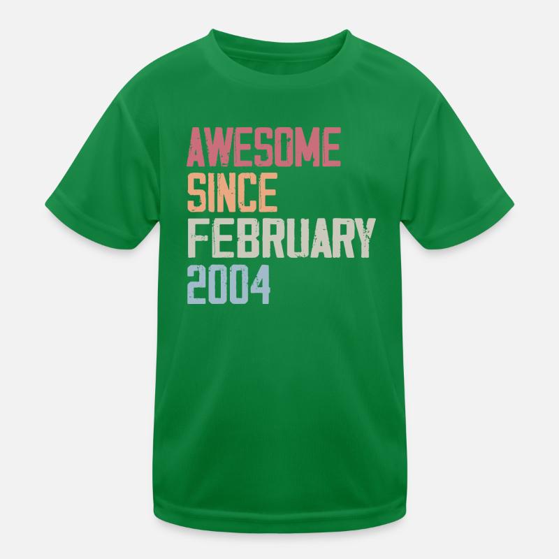 Février 2004, 20e anniversaire 2004 Fevrier 20 ans T-shirt sport Enfant