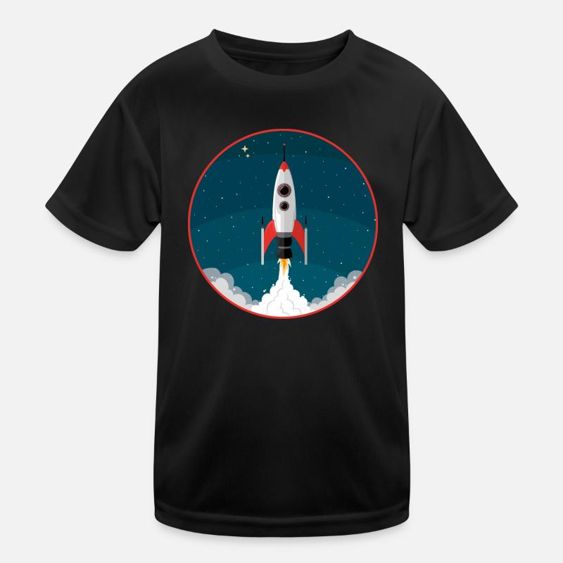 Rakete Kinder Funktions-T-Shirt