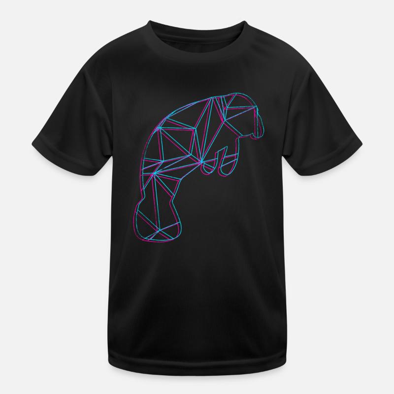 Polygon Manatee Kids Functional T-Shirt