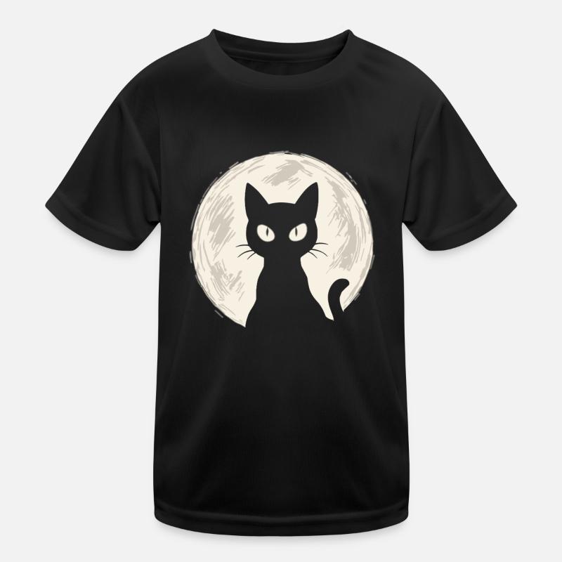 Chat dans la lune T-shirt sport Enfant