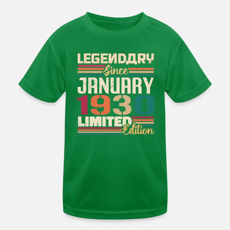 Geburtstagsgeschenk Geboren Im Januar 1930 - 1930 Kinder Funktions-T-Shirt
