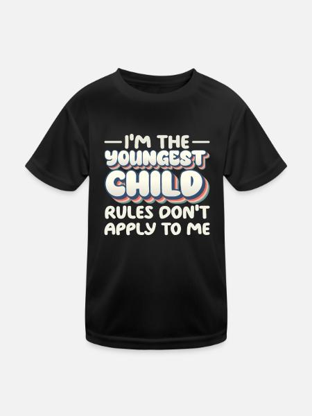 Family Kids Siblings Funny Gift Idea - Kids Functional T-Shirt - black - Front