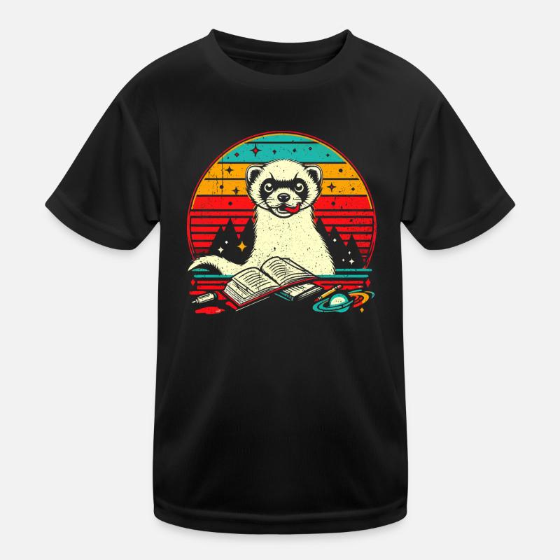 Lustiges Frettchen Geschenk Kinder Funktions-T-Shirt