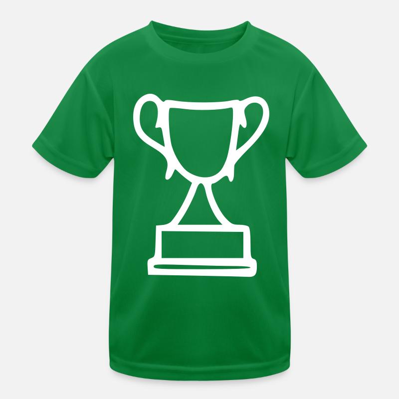 Cup Drawing Win Sketch White Kids Functional T-Shirt